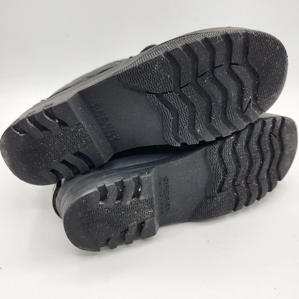 Sperry Top-Sider Saltwater Quilted‎ Duck Boots Black STS93572 Womens 7